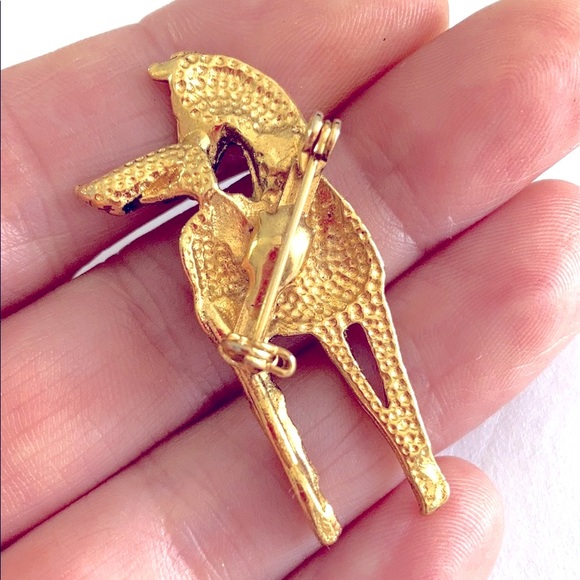 Vintage 80’s Stallion Brooch 🐴 Deadstock - Picture 3 of 4